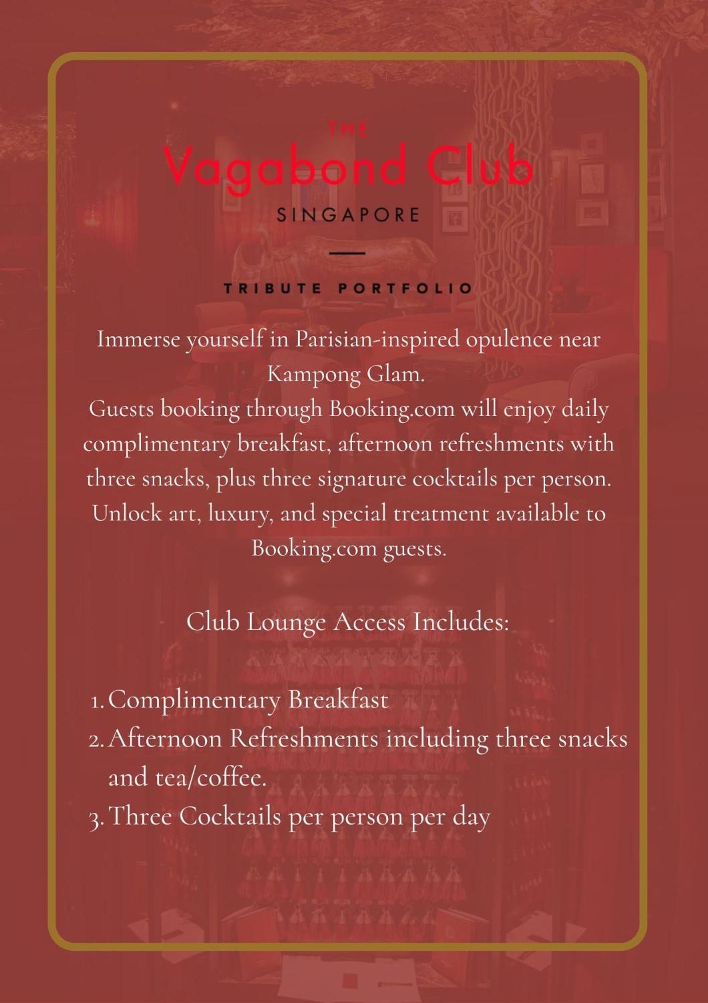 The Vagabond Club, A Tribute Portfolio Hotel Сингапур Экстерьер фото